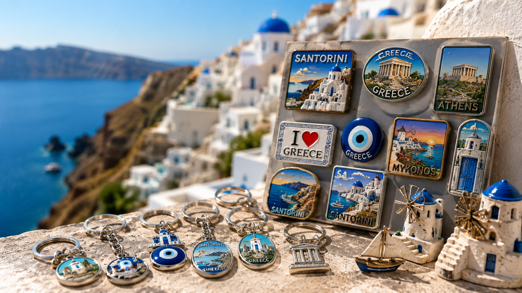 Tourist souvenir display
